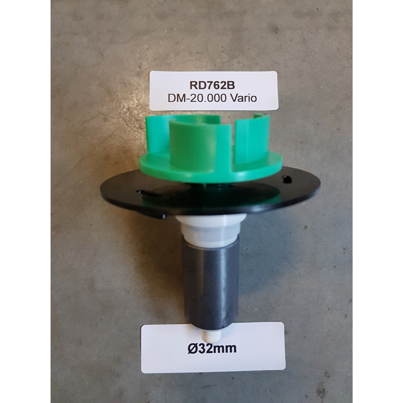 Impeller en as AquaForte DM-20.000 Vario - Vervangingsrotor voor oud model vijverpomp - RD762B B e596