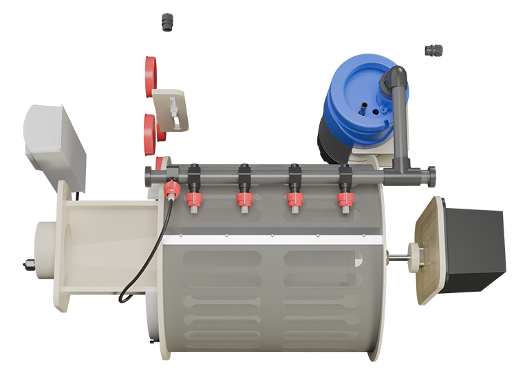 Red Label AquaKing BASIC Drum 20/25 trommelfilter, productaanzicht 3