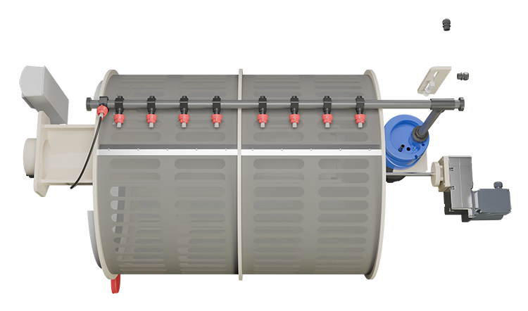 Red Label AquaKing BASIC Drum 80/100 trommelfilter, productaanzicht 3, afbeelding 3 Trommelfilter