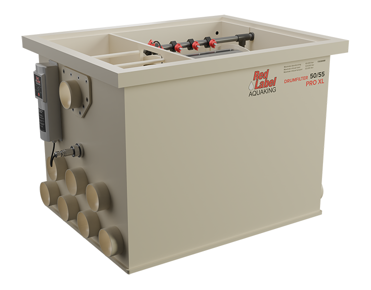 Red Label AquaKing PRO Drum 50/55 XL trommelfilter, productaanzicht
