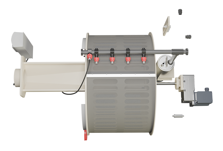 Red Label AquaKing PRO Drum 50/55 XL trommelfilter, productaanzicht 3, afbeelding 3 Trommelfilter