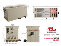 Red Label AquaKing INLINE Combi 50/55 combifilter, technische tekening, miniatuur 4