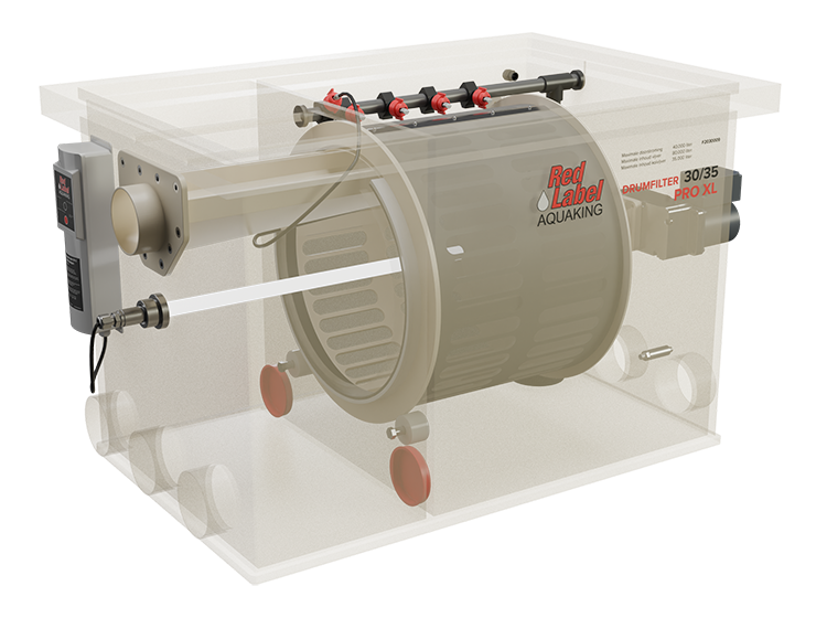 Red Label AquaKing PRO Drum 30/35 XL trommelfilter, productaanzicht 2