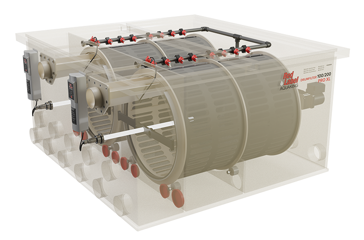 Red Label AquaKing PRO Drum 100/200 XL trommelfilter, productaanzicht 2