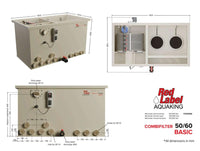 Red Label AquaKing BASIC Combi 50/60 combifilter, technische tekening, miniatuur 4