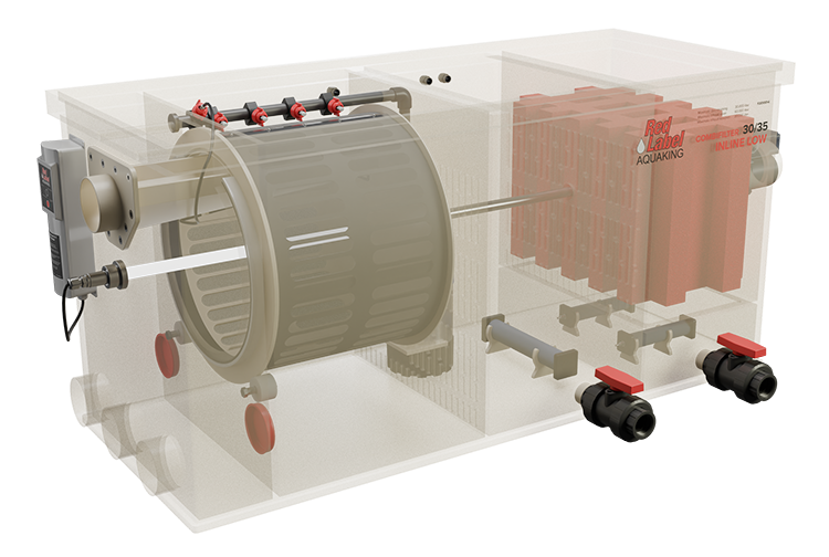 Red Label AquaKing INLINE Combi 30/35 LOW combifilter, productaanzicht 2, afbeelding 2 Combifilter