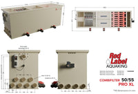 Red Label AquaKing PRO Combi 50/55 XL combifilter, technische tekening, miniatuur 4