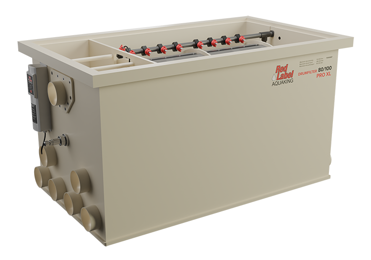 Red Label AquaKing PRO Drum 80/100 XL trommelfilter, productaanzicht