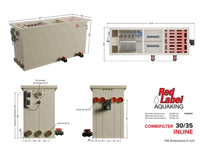 Red Label AquaKing INLINE Combi 30/35 combifilter, technische tekening, miniatuur 4