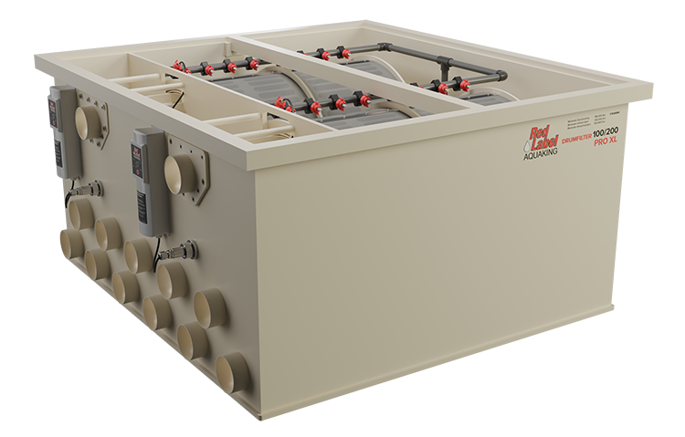 Red Label AquaKing PRO Drum 100/200 XL trommelfilter, productaanzicht