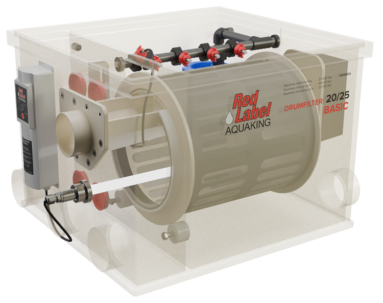 Red Label AquaKing BASIC Drum 20/25 trommelfilter, productaanzicht 2