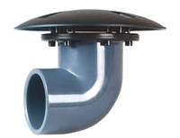 RTF bodemafvoer met bocht 63mm, miniatuur 2