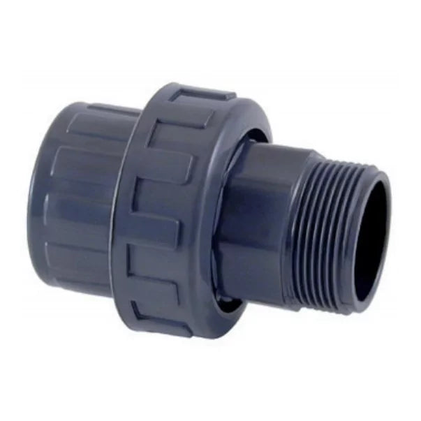 Cepex PVC 3-delige koppeling 63 mm x 2 inch buitendraad PN10