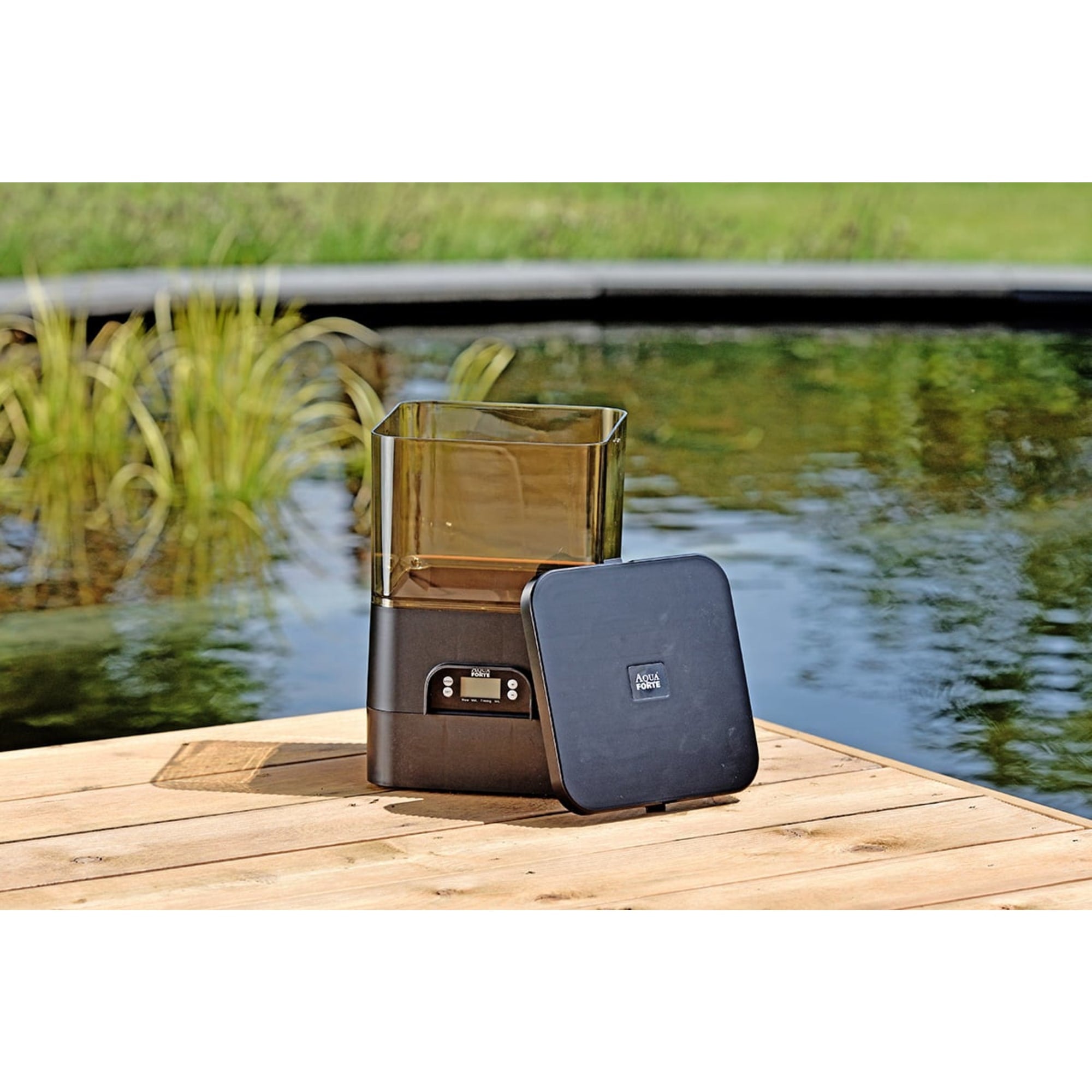 AquaForte Fish Feeder 8 liter - Automatische Voerautomat met Accu en Adapter - SK670 B e681
