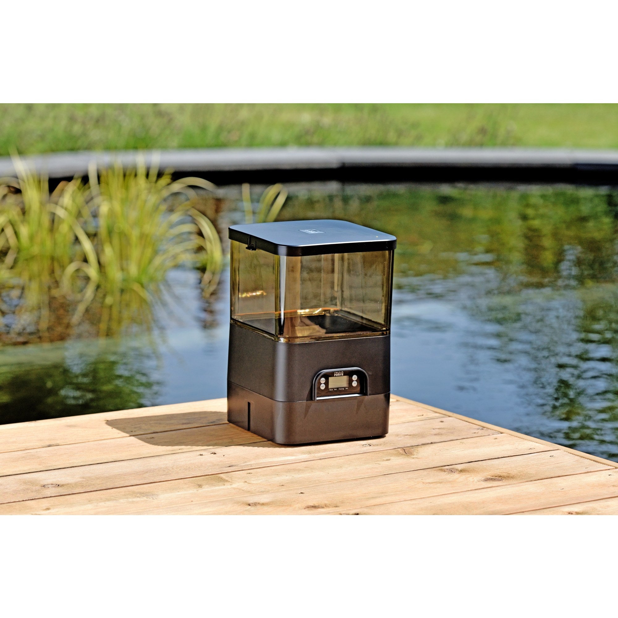 AquaForte Fish Feeder 8 liter - Automatische Voerautomat met Accu en Adapter - SK670 4bd4