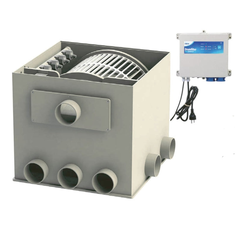 AquaForte Prime Trommelfilter XL - Automatisch vijvervoorfilter 35 m³/h, TROMMELFILTERS bij Vijvercentrum