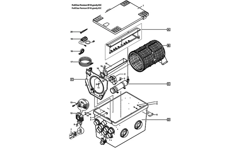 Oase Spoelpomp Trommelfilter XL - Origineel vervangonderdeel ProfiClear, afbeelding 3 Vijverfilter