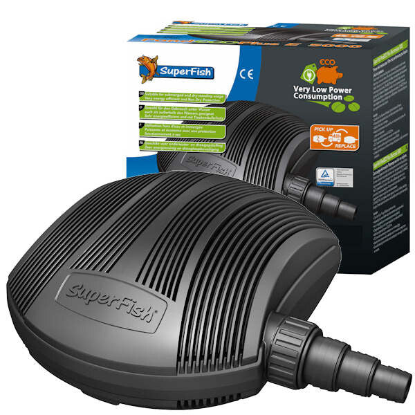 SuperFish PondECO Plus E 3500 vijverpomp met verpakking, afbeelding 3 Filterpomp