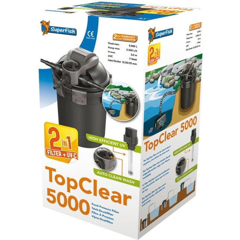 Superfish Topclear 5000 Uvc-7w - productfoto — UV-C Unit bij Vijvercentrum