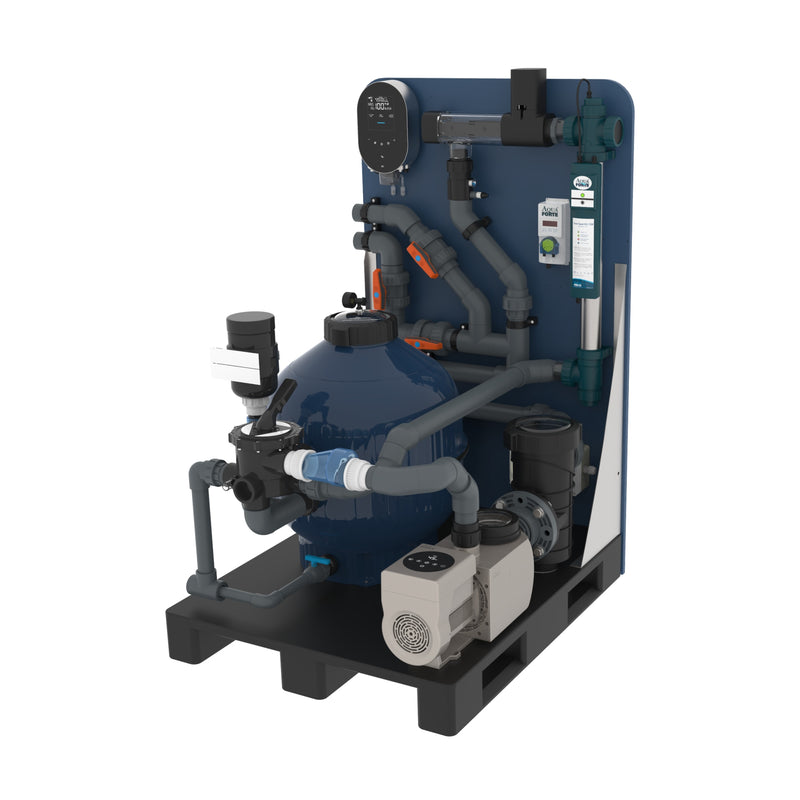AquaForte Plug & Swim Biopool Filtersysteem Type 5 B-Clear LS voor 80m³ - compleet pallet, PLUG & PLAY FILTERSYSTEMEN bij Vijvercentrum