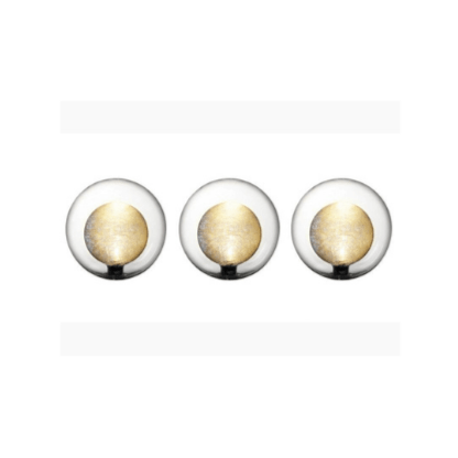 Drie Velda Floating Glass Lights glazen lichtbollen naast elkaar, afbeelding 2 Vijververlichting