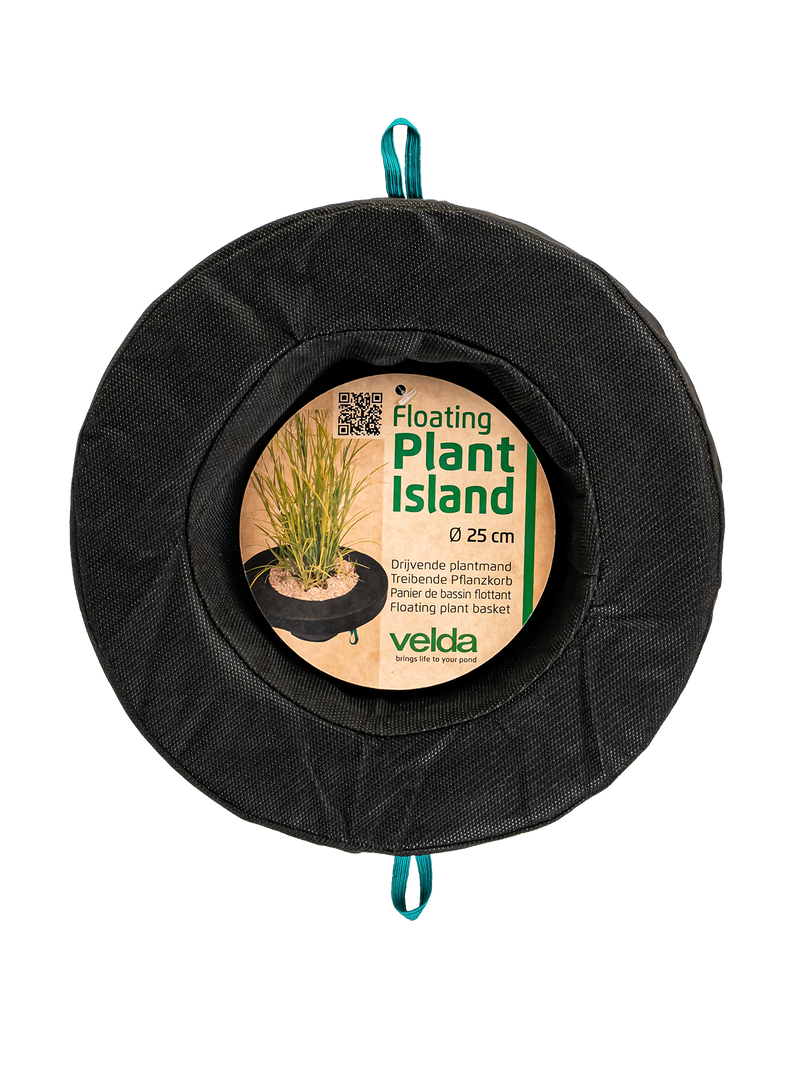 Velda Floating Plant Island ronde plantenmand met label diameter 25 cm, afbeelding 3 Plantenmand