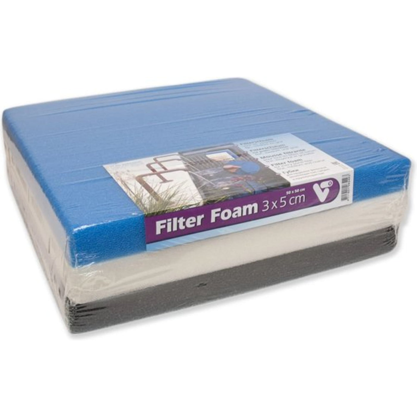 Velda Filter Foam set 50x50x5cm 3st - productfoto