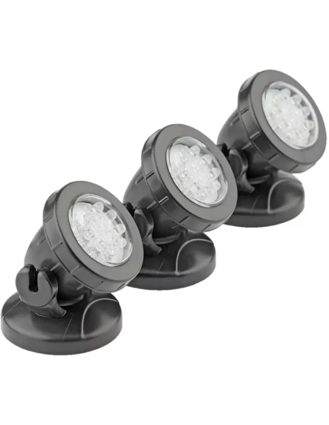 Velda Pond LED Lights set 3 stuks - waterdichte LED-spots met transformator voor vijver en tuin