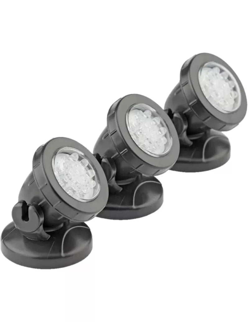 Velda Pond LED Lights set 3 stuks - waterdichte LED-spots met transformator voor vijver en tuin, afbeelding 2 Vijver Verlichting