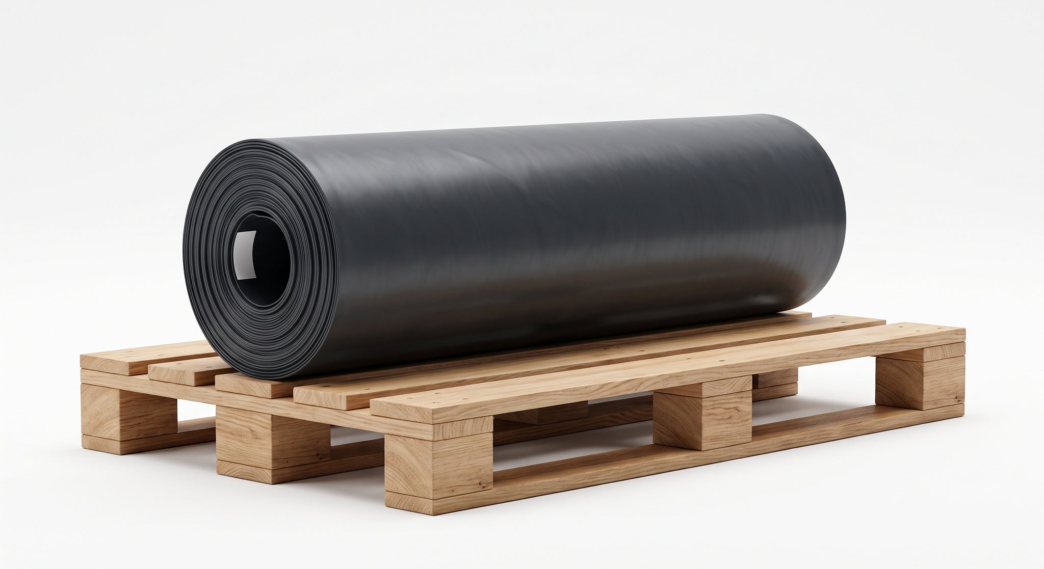 PVC vijverfolie op maat rol op pallet